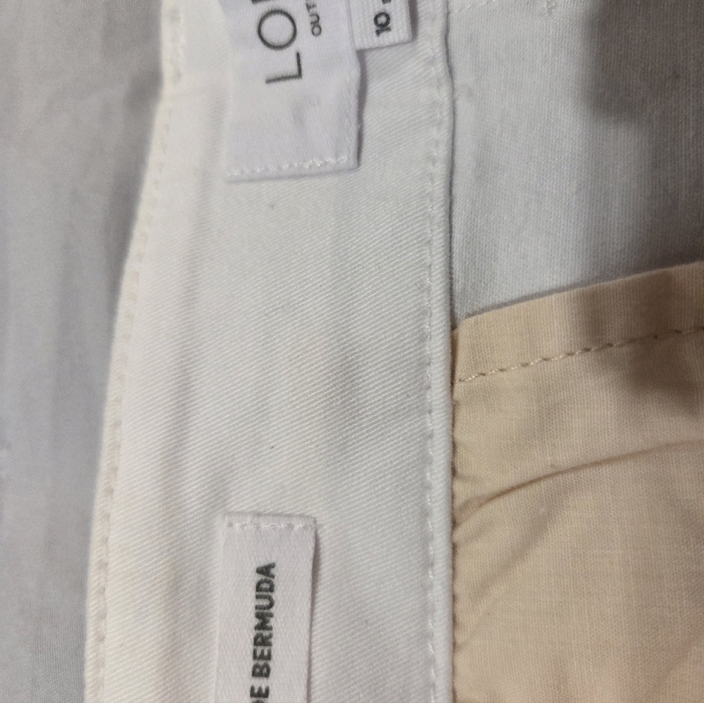 Loft Monroe White Bermuda Shorts Size 10. - Picture 5 of 5